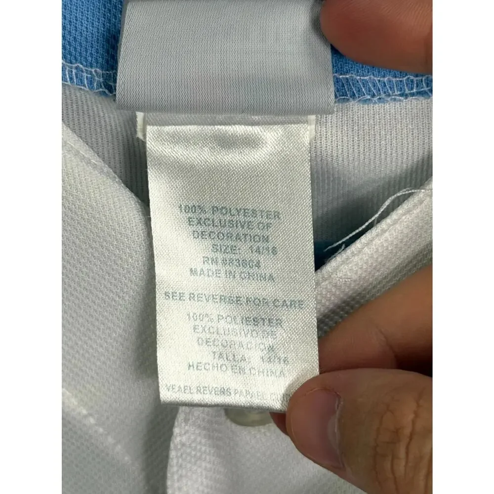 Genuine Merchandise Tampa Bay Rays Evan Longoria #3 Jersey Boys 14/16 White Blue - Picture 5 of 11